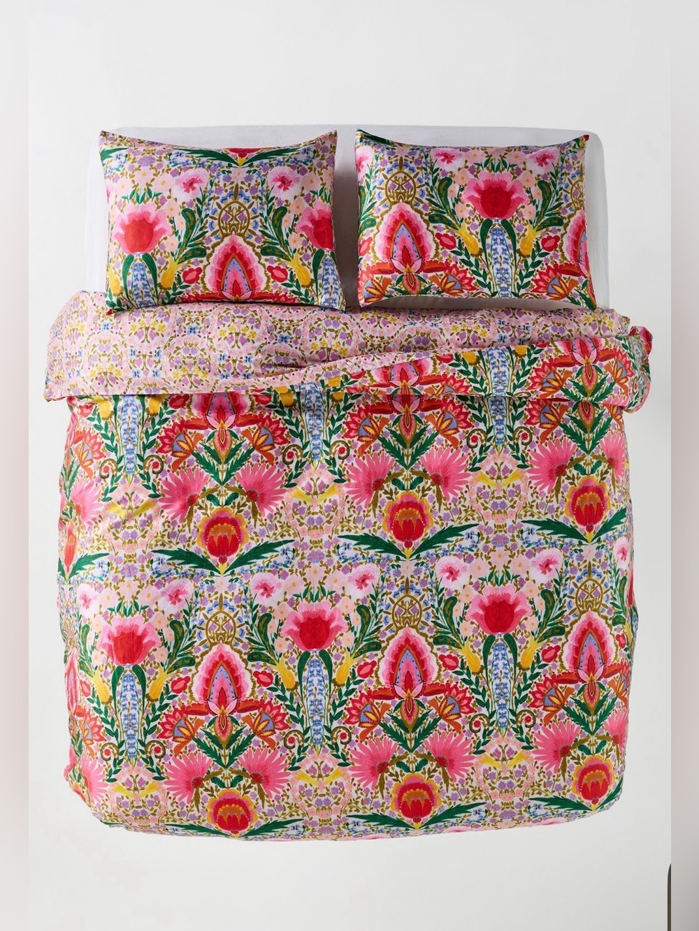 Anthropologie MINDTHEGAP Cotton Sateen Printed Duvet Cover & Shams, Susie Q - Picture 3 of 8